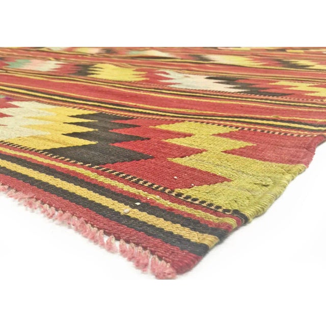 Traditional 1960s Turkish Kilim For Sale - Image 3 of 4