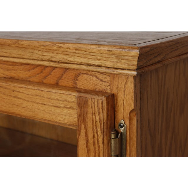 Wood Traditional Oak Bookcase For Sale - Image 7 of 9