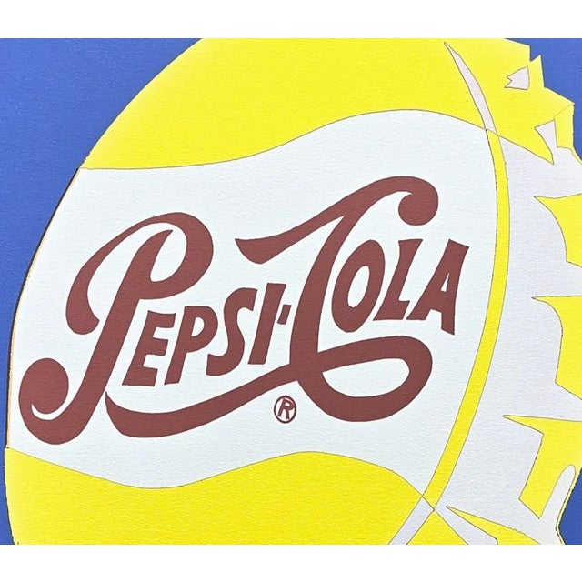 Andy Warhol (after) "Pepsi-Cola blue" print, size 60 x 60 cm, plate signed bottom right, numbered with pencil on heavy...