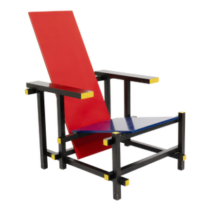 Red and Blue Chair by Gerrit Rietveld for Cassina