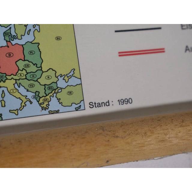 Vintage Map of Germany, 1990s For Sale - Image 4 of 11