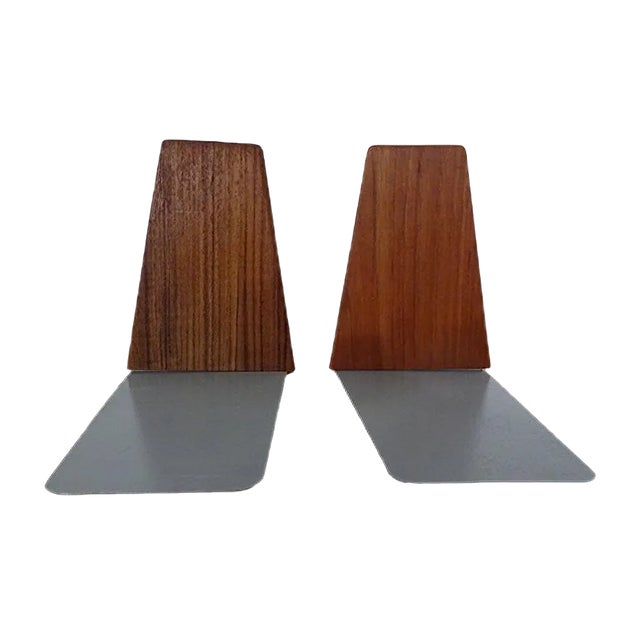 Danish Teak Bookends, 1960s, Set of 2 For Sale