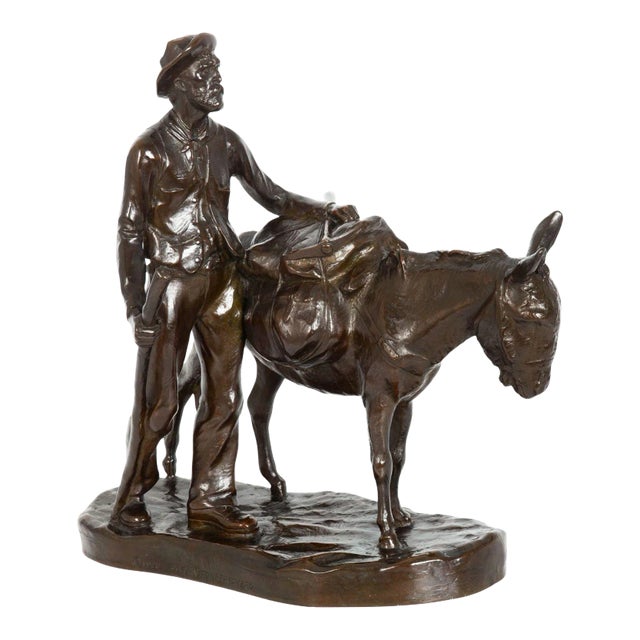 Rare American Western Sculpture “Desert Rat” (1928) by J. Clinton Shepherd For Sale