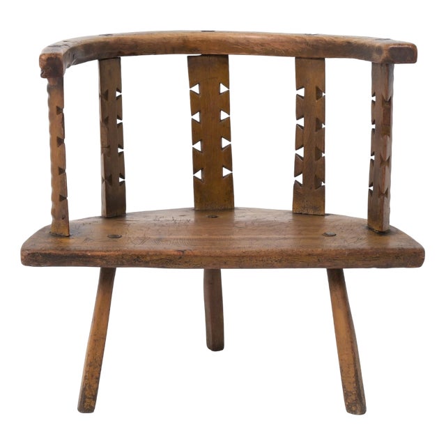 Folk Art Side Chair For Sale