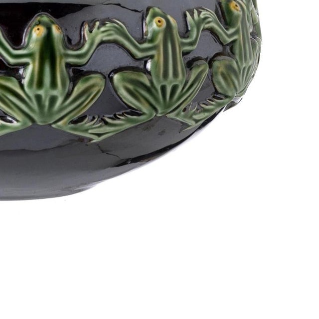 Earthenware Cachepot from Caldas Bordalo For Sale - Image 5 of 6