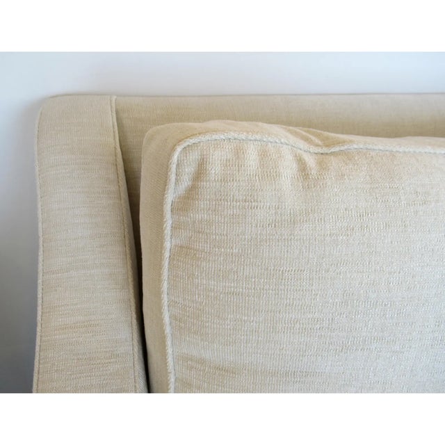 C .2009 Stark Carpet & Furniture Custom Sloped Armed Sofa With Kravet Chenille Textile For Sale - Image 10 of 17