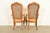 Thomasville French Provincial Louis XV Carved Walnut and Cane Back Armchairs, Pair For Sale - Image 11 of 14