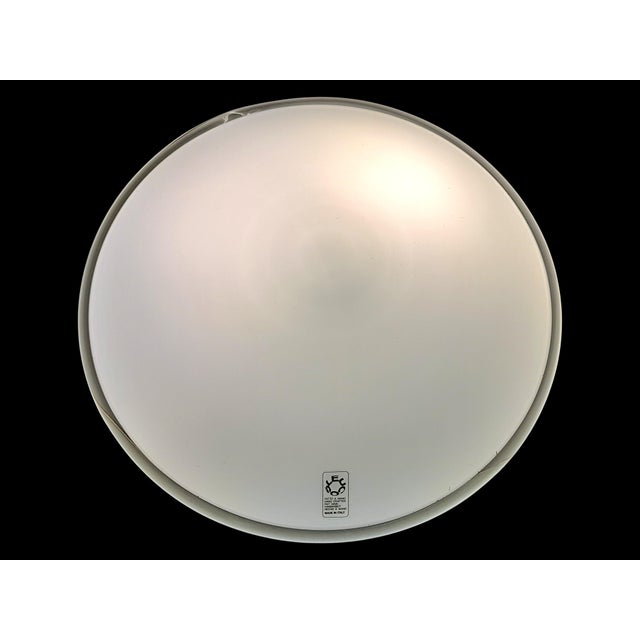 Mid-Century Modern UFO Ceiling Lamp in Murano Glass from Leucos, 1970s For Sale - Image 3 of 11