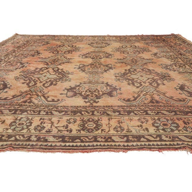 Traditional Antique Turkish Oushak Rug, 11'09 X 11'02 For Sale - Image 3 of 10