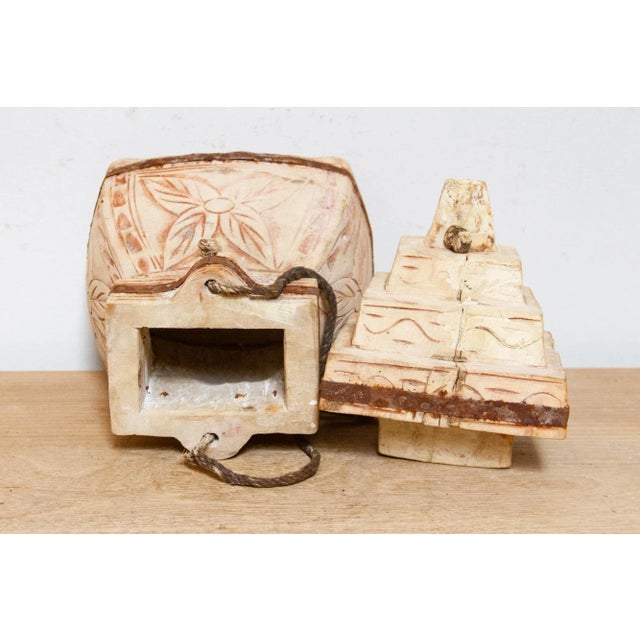 Indian Carved Wooden Vessel For Sale In Los Angeles - Image 6 of 7