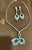 Emerald Gia Certified 20ct Zambian Emerald & 15ct Diamond Necklace Earring Suite 18kwg For Sale - Image 8 of 8