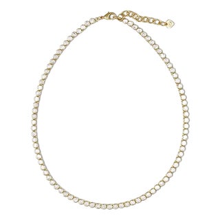 Bezel Tennis Necklace For Sale