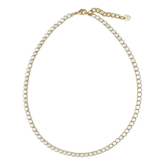 Bezel Tennis Necklace For Sale