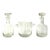 Krosno,Poland-Makers of Fine Crystal-Two Tulip,etched Decanters and a Matching Ice Bucket – Three Pieces For Sale