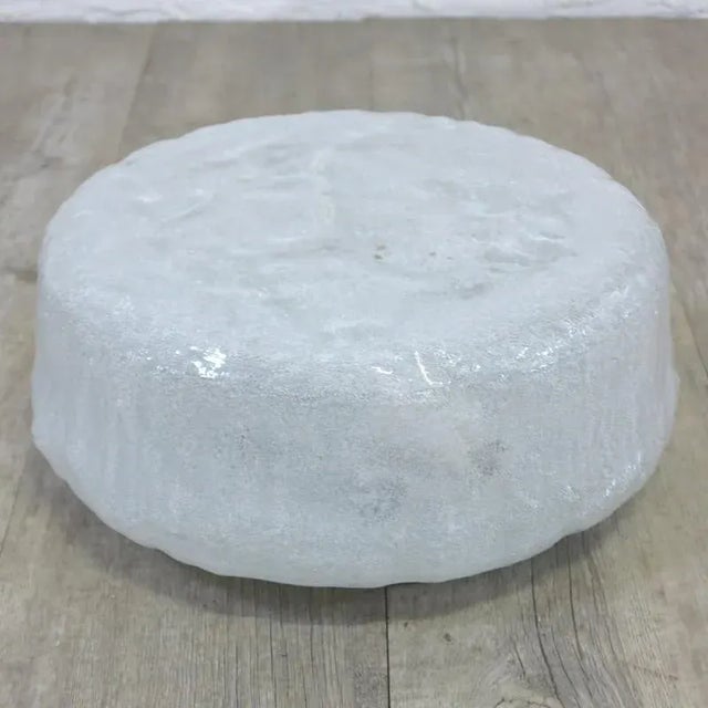 Mid-Century Modern German Ice Glass Wall Sconce from Doria, 1960s For Sale - Image 3 of 4