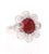 This simple but unique ring has a gorgeous 3.68 Carat Oval Cut Spessartine Garnet. Spessartines are natural gemstones and...