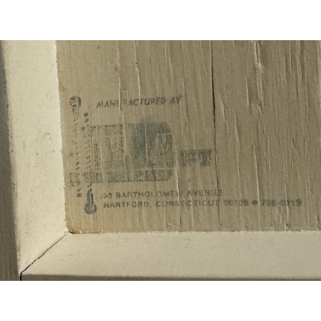 White 1980s Karl Springer Style White Grass Cloth Coffee Table For Sale - Image 8 of 8