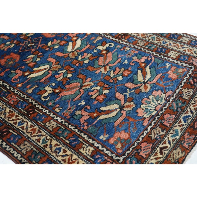 1920s Antique Hamadan Rug 2'7'' X 4'8'' For Sale - Image 5 of 8