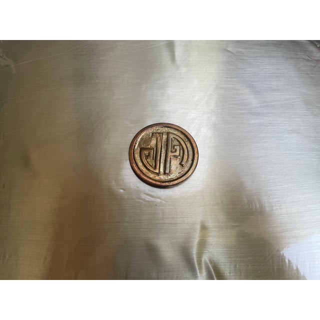 Jonathan Adler Talitha Starburst Nickel-Plated Metal Accent Table For Sale - Image 11 of 11