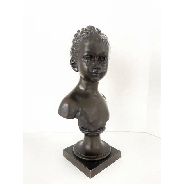 Antique French Bust of Marie Louise Brongniart After Jean Antoine Houdin For Sale - Image 10 of 12