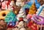 The Queen of Ice Cream by Robin Hextrum | Oil on Canvas Colorful mountain of ice cream and desserts For Sale - Image 4 of 5