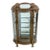 Antique European Revival Curved Glass Display Cabinet Early 20th Century For Sale