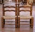 French Provincial Pair of Early 20th Century French Provincial Low Oak Chairs With Rush Seats For Sale - Image 3 of 10
