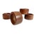 Mid-Century Modern Vintage Mid-Century Modern Teak Wood Napkin Rings – Set of 5, Boho Natural Wood Holder For Sale - Image 3 of 4