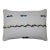 Minimalist White Black Blue Green Blush Accent Wool Vintage Turkish Kilim Pillow For Sale