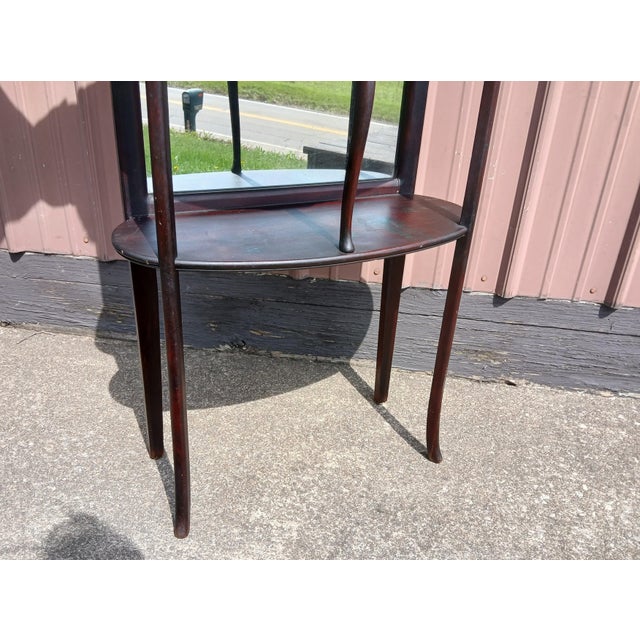Antique Victorian Mahogany Etagere 3 Tiers With Mirrors 1910 For Sale In Cleveland - Image 6 of 13