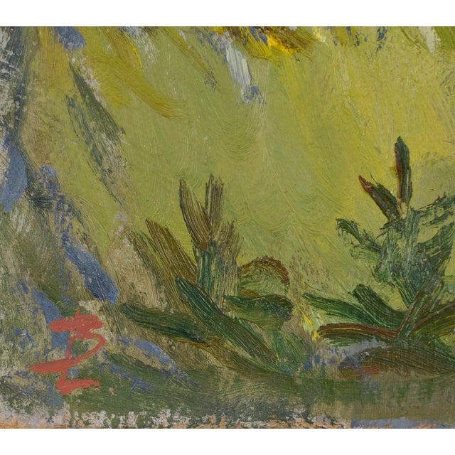Laimonis Bubieris, in the Dunes by the Sea. 20th Century. Oil on Cardboard For Sale - Image 3 of 4