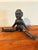 Hand Carved Wood Figure Sculpture With Articulated Arms and Legs (10.5” High) For Sale - Image 6 of 7