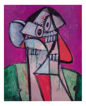 George Condo, Self Portrait in Paris, 2018