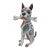 Alebrije Carved Wood Zapotec Bull Dog With Bone Oaxaca Mexico Folk Art Sculpture For Sale