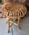 Vintage Rattan Bamboo Round Plant Stand For Sale - Image 4 of 11