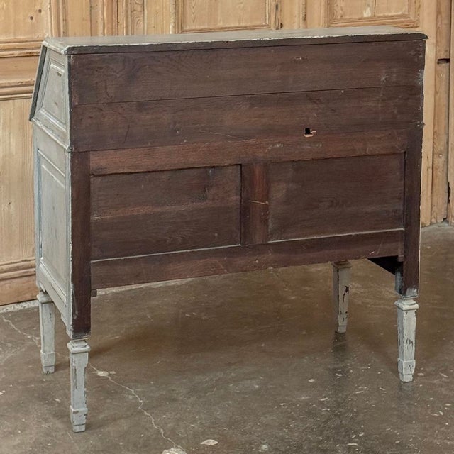 19th Century Country French Louis XVI Painted Secretaire For Sale - Image 16 of 16