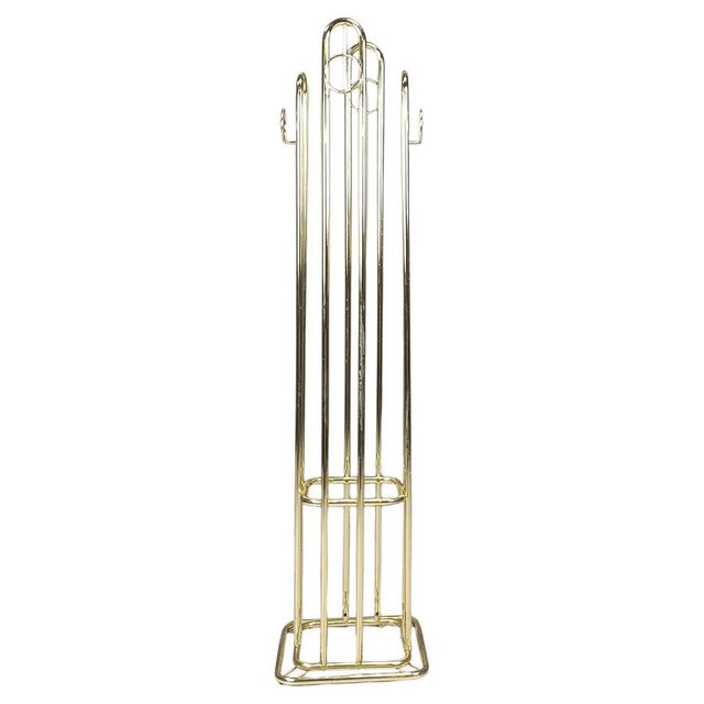 Vintage Modernist Brass Coat Stand, 1970s For Sale - Image 11 of 11