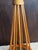 MCM 1960s Danish Modern Large Teak Wood Table Lamp Atomic Botanical Fern Shade For Sale - Image 11 of 13