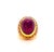 Bochic "Orient" Vintage Ruby & Orange Sapphire Cocktail Ring 18K Gold & Silver For Sale - Image 17 of 18