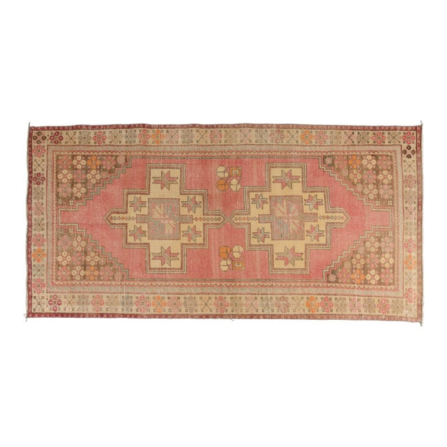 Bohemian Antique Wool Vintage Carpet For Sale