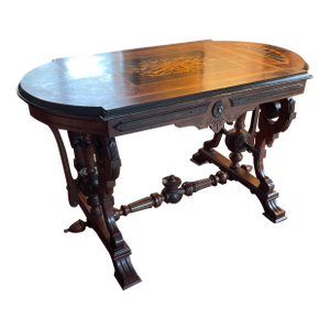 Renaissance Revival Inlaid Table - Attr. Kilian or Herter