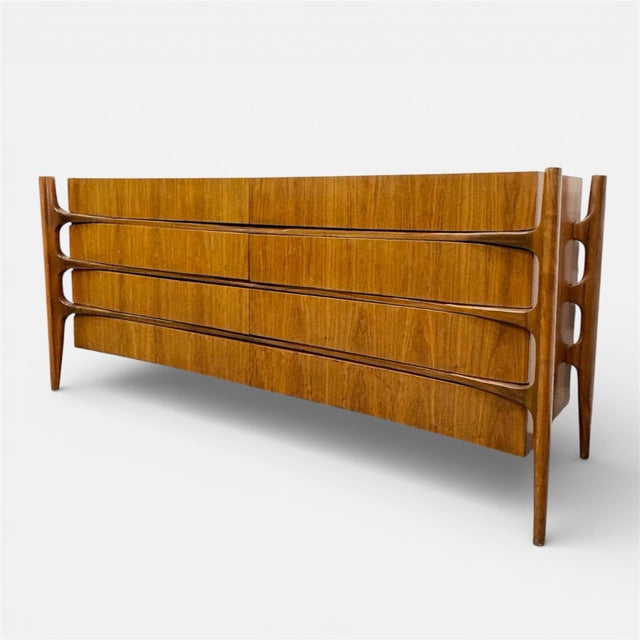 William Hinn Rare Mid Century Modern Exoskeleton Dresser by William Hinn, Attributed For Sale - Image 4 of 11