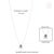 Vintage-Inspired Blue Sapphire & Diamond Floral Pendant Necklace 14k White Gold For Sale - Image 10 of 14