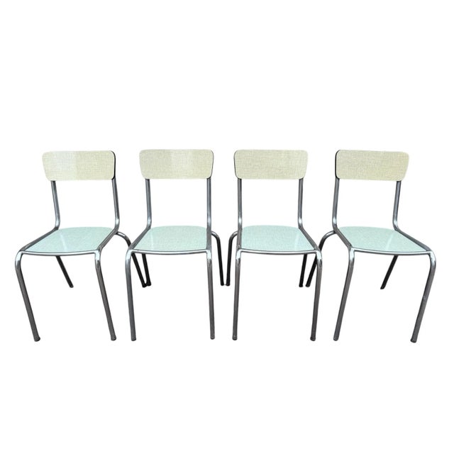 Formica Chairs, France, 1950s, Set of 4 For Sale - Image 9 of 18