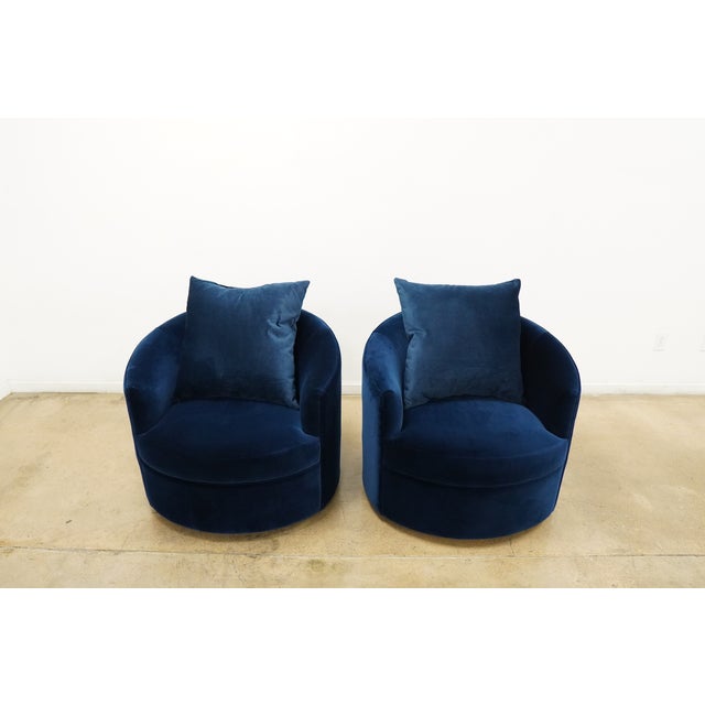 The Solana Swivel Chair is proudly handcrafted in the USA and features a beautifully sculpted curved silhouette designed...