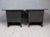 Wood Mid 20th Century Pair of Minimalist Black Lacquer Nightstands For Sale - Image 7 of 9