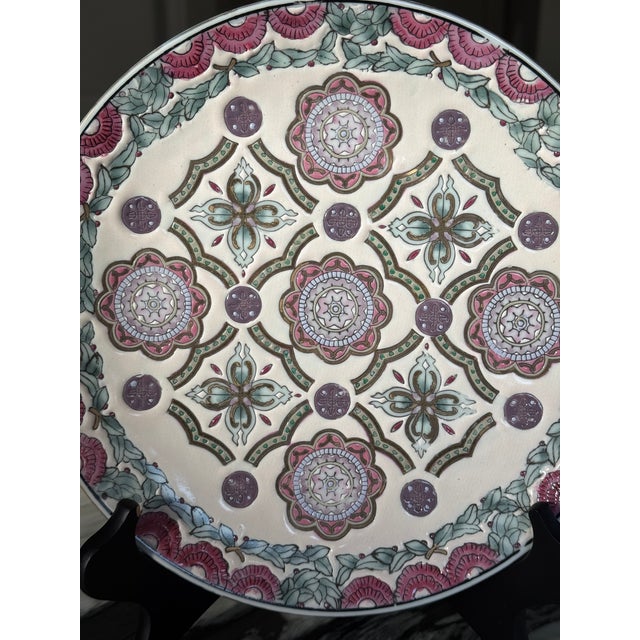 Vintage Chinoiserie Decorative Plate For Sale - Image 13 of 17
