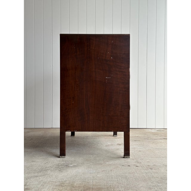 Vintage Norman Bel Geddes Steel Chest of Drawers With Mirror & Brass Pulls, C. 1930s For Sale - Image 13 of 18