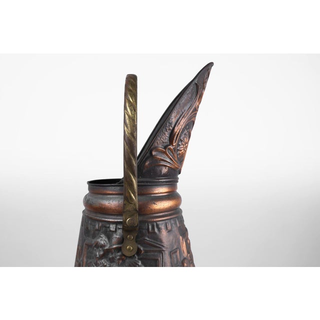 Copper Umbrella Stand with Hammered Relief, 1890s For Sale - Image 6 of 13