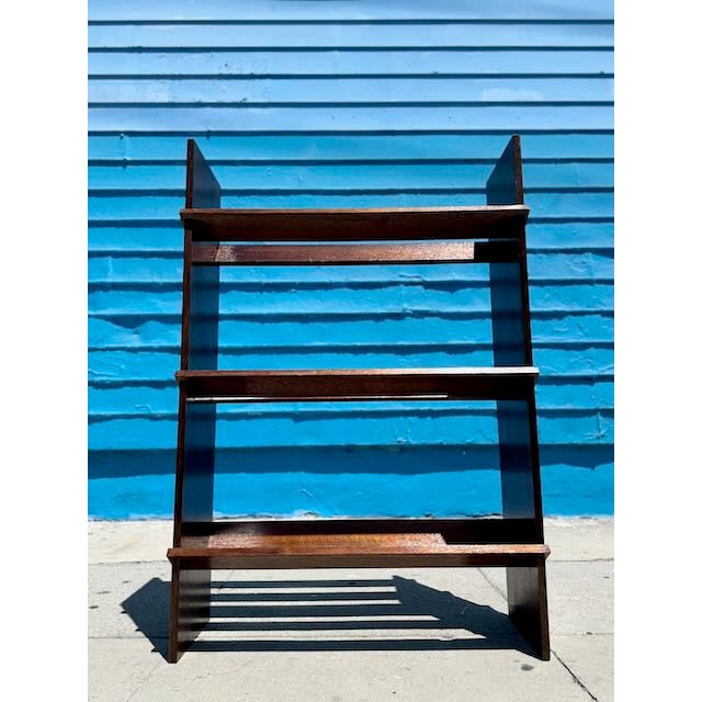 Brown Vintage Mahogany Record/Book Case For Sale - Image 8 of 9